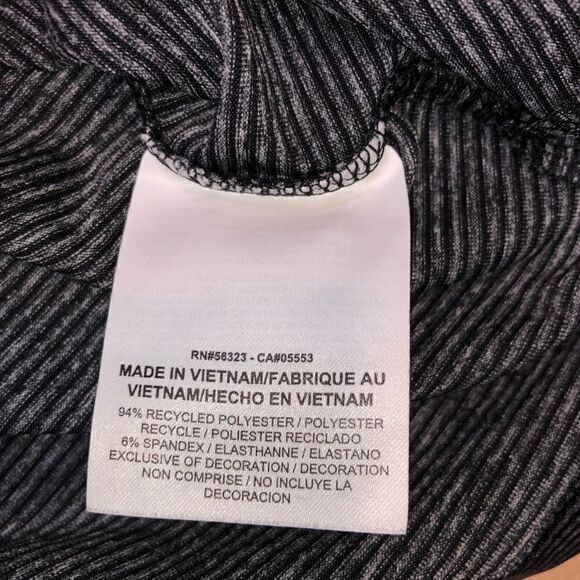 Nike Dri-fit Golf Polo XXL Grey Black stripped EUC - Picture 7 of 7